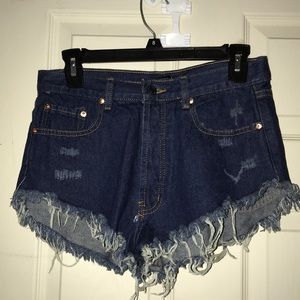 Dark Denim Shorts